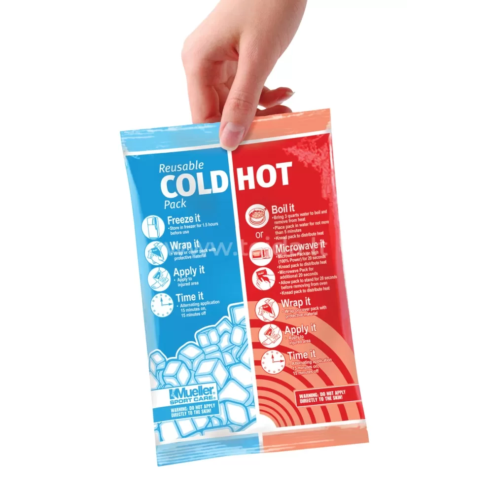 MUELLER® šalčio paketas su elastine juosta tvirtinimui, daugkartinis