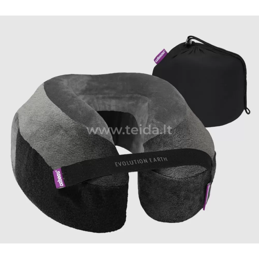 Kelioninė pagalvėlė kaklui Evolution Earth Deluxe, tamsiai pilka/pilka