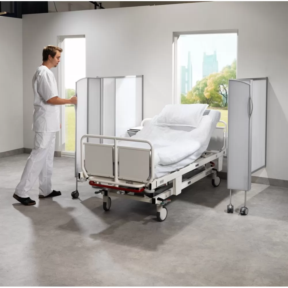 Fiksuotos širmos prailginimas 0.50 m, aukštis 1.45 m, balta