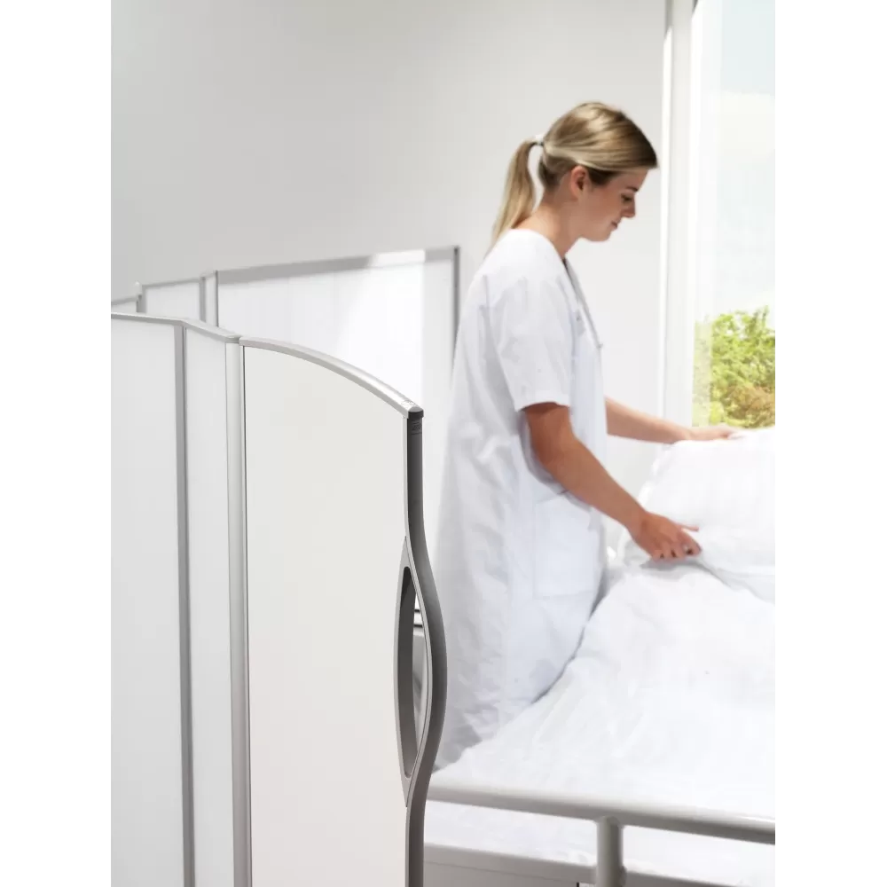 Fiksuotos širmos prailginimas 0.50 m, aukštis 1.45 m, balta