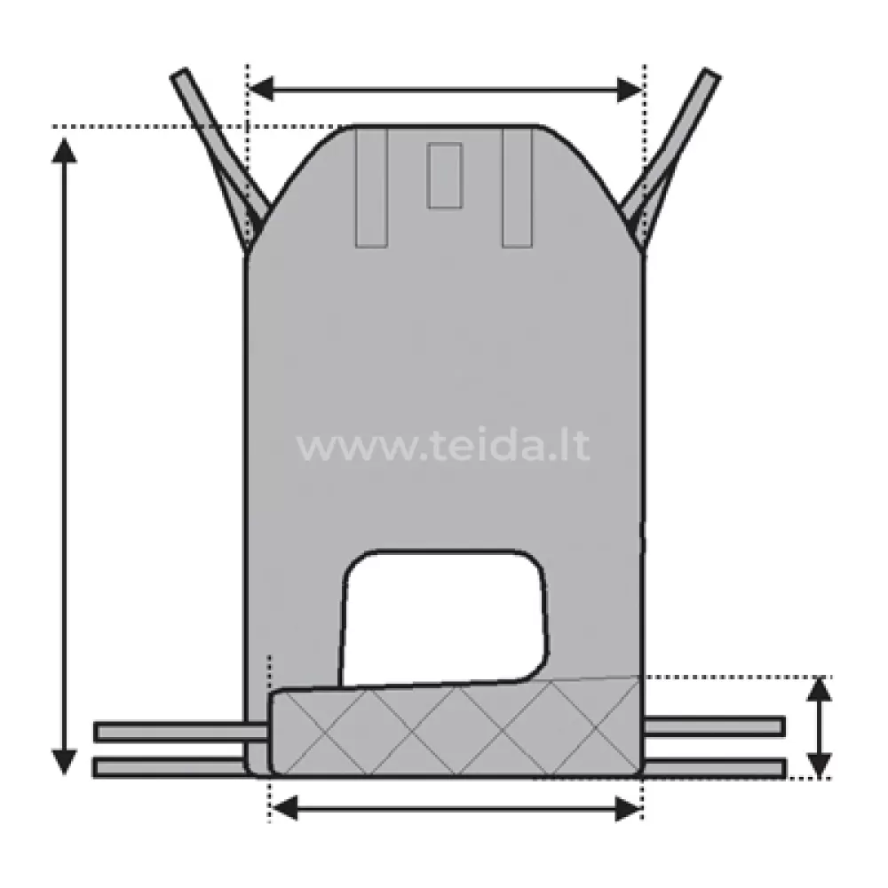 Kėlimo Diržas Easy Fit, Solid Audinys S