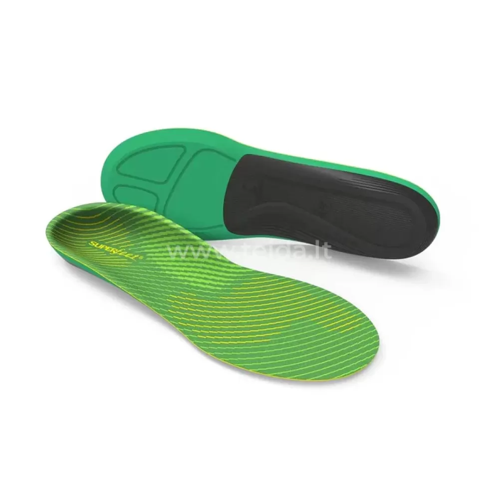 Ortopediniai vidpadžiai sportinei avalynei Superfeet Active Support High v2, aukštam skliautui, C dydis