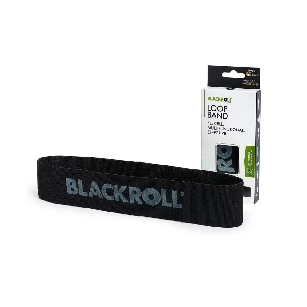 Blackroll® elastinio pasipriešinimo kilpa, juoda