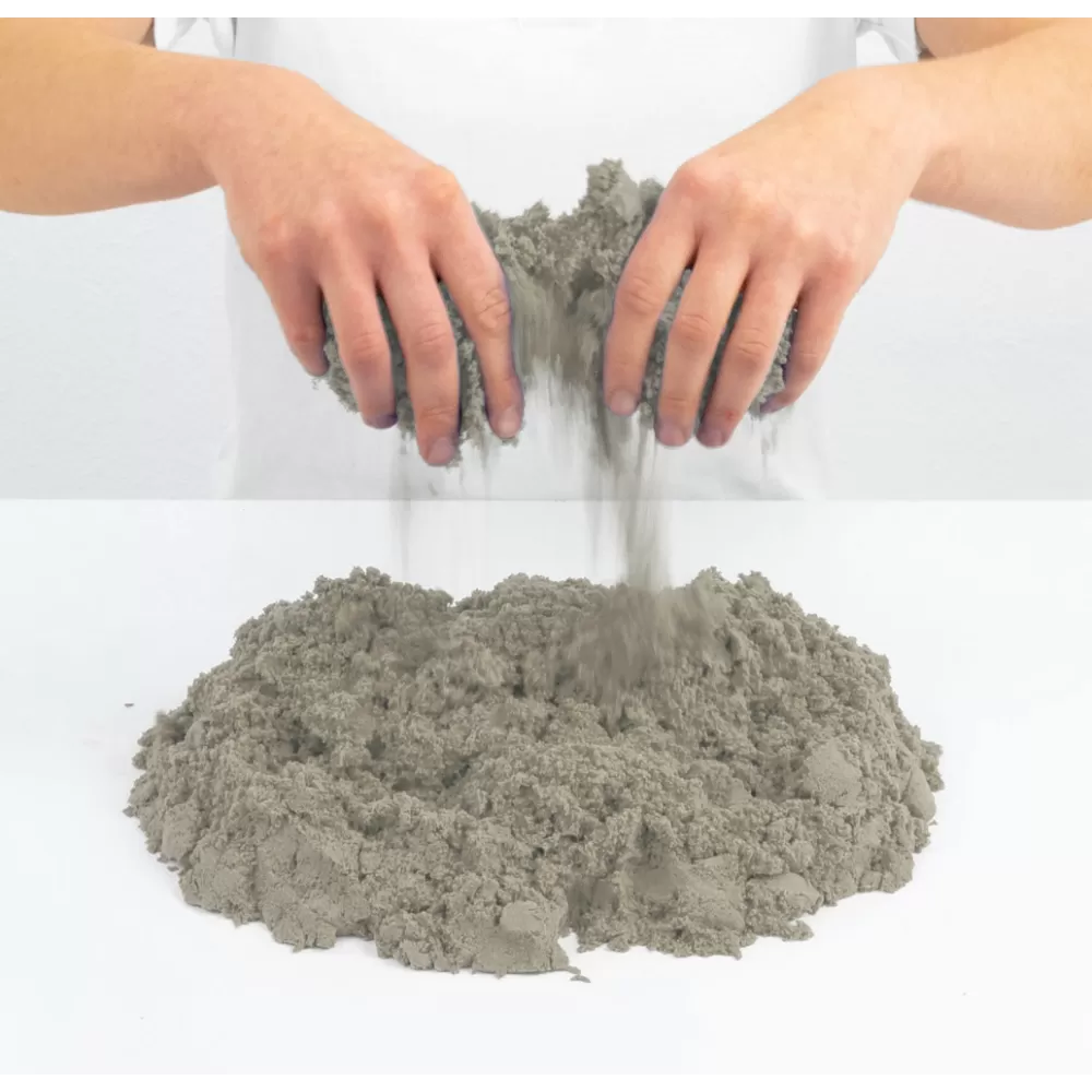 Kinetinis smėlis, 2 kg, pilkas