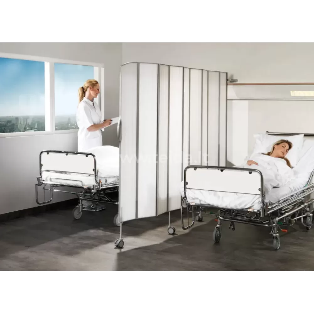 Suglaudžiama 9 sekcijų širma, aukštis 1,85 m, žalia