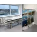Suglaudžiama 9 sekcijų širma, aukštis 1,85 m, žalia