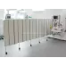 Suglaudžiama 9 sekcijų širma, aukštis 1,85 m, žalia