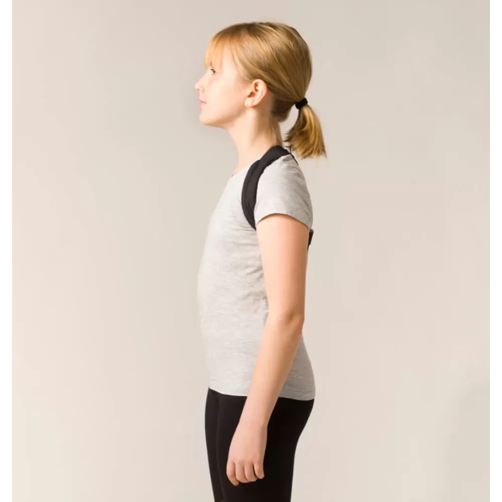 Laikysenos korektorius, vaikiškas, 6-12 m, ūgiui 110-135 cm, juodas