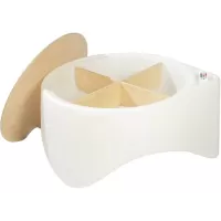 Šviečiantis stalo rinkinys su stalviršiu ir rūšiavimo apskritimu