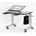 Ergoterapinis stalas Vision 120x60, 2-jų dalių stalviršis, reg. aukštis mechaniniu būdu
