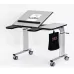 Ergoterapinis stalas Vision 120x60, 2-jų dalių stalviršis, reg. aukštis mechaniniu būdu