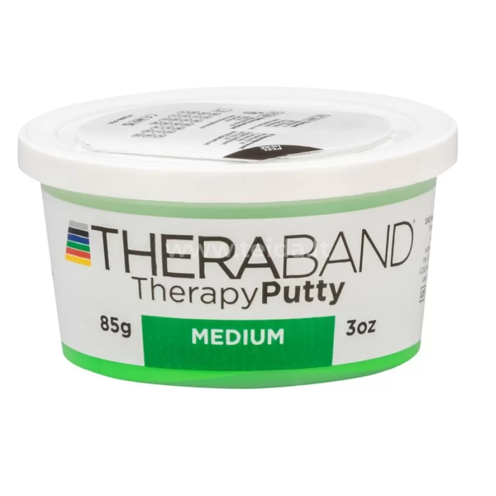 Ergoterapinė masė, vidutinio kietumo, žalia, 85 g