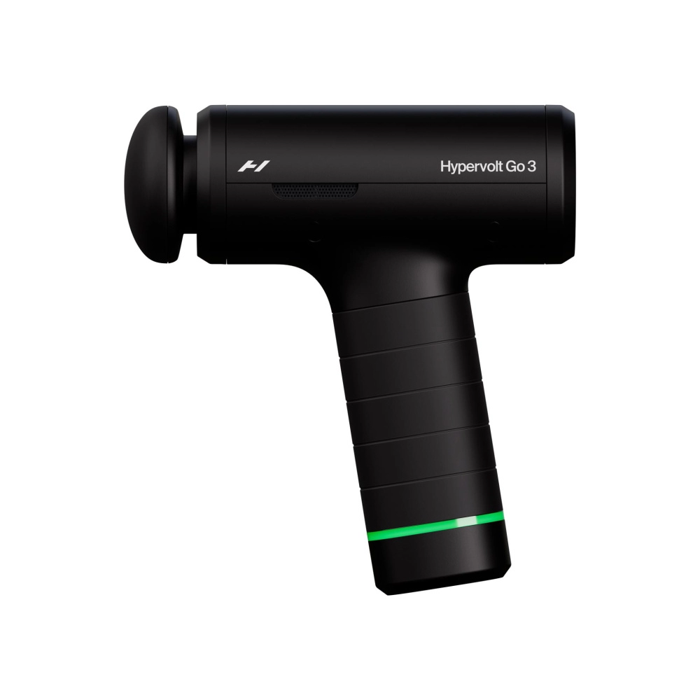 Hyperice Hypervolt Go 3 masažo pistoletas, juodas