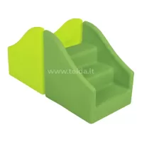 Laiptai su čiuožykla, žalia sp