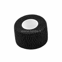 Elastinis sportinis teipas, 5cm x 4,6m, juodas