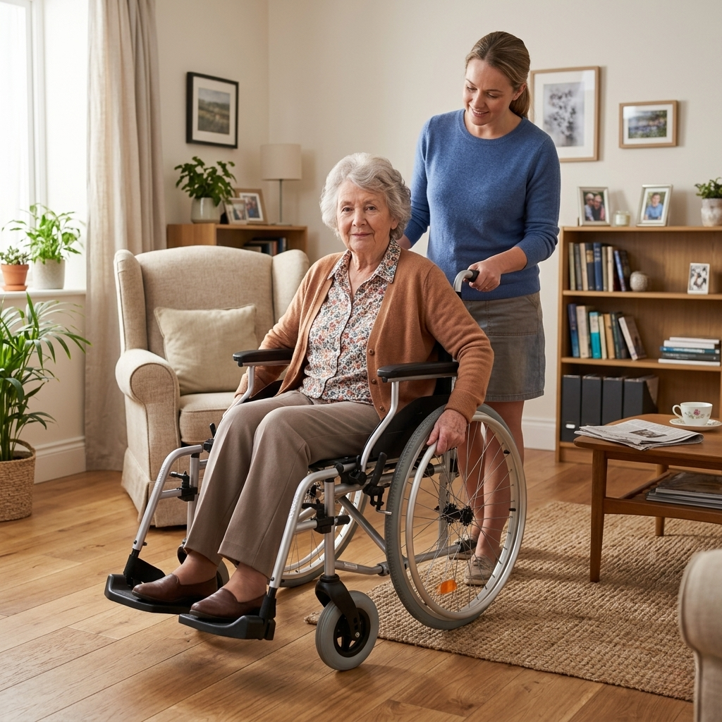 Moteris naudojasi Ecotec 2ng universalaus tipo vežimėliu