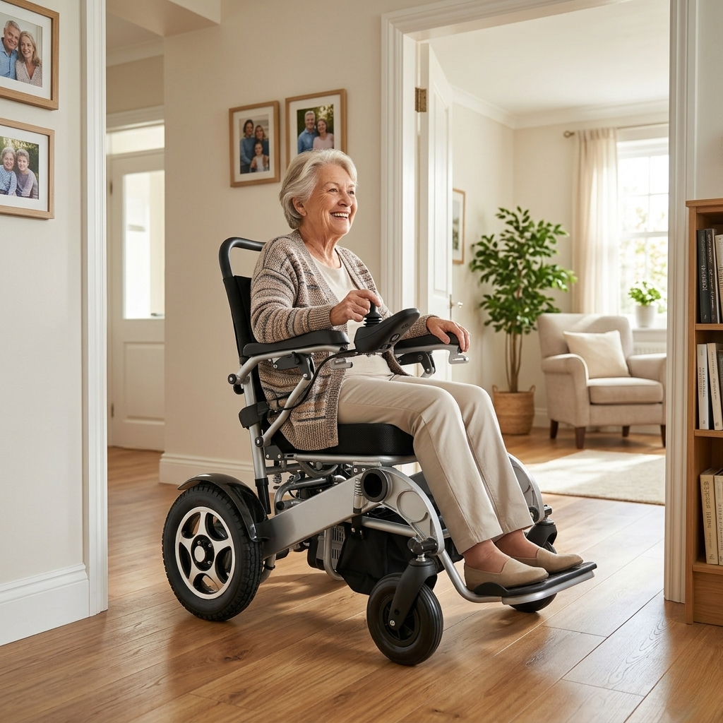 Elektrinio neįgaliojo vežimėlio naudojimas namuose