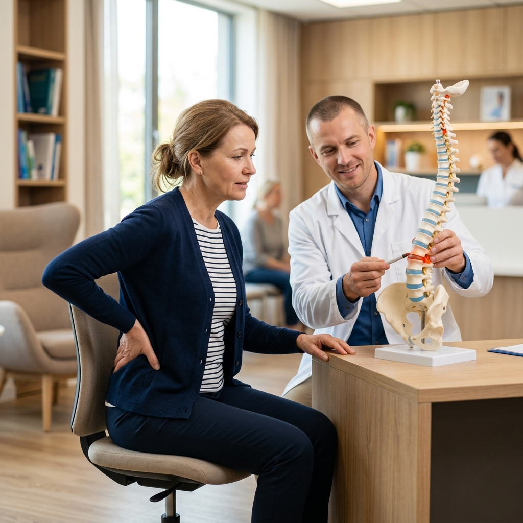 Nugaros skausmas ir stuburo išvarža, ką daryti?