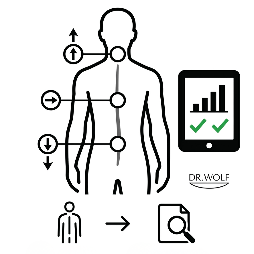 Kaip atliekamas funkcinės raumenų jėgos ir balanso testas Back check