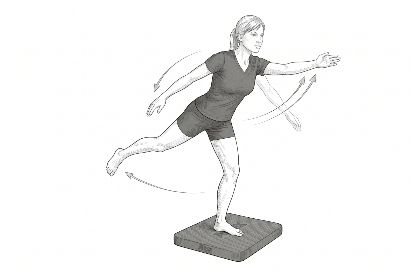 dynamic balance su airex balance pad