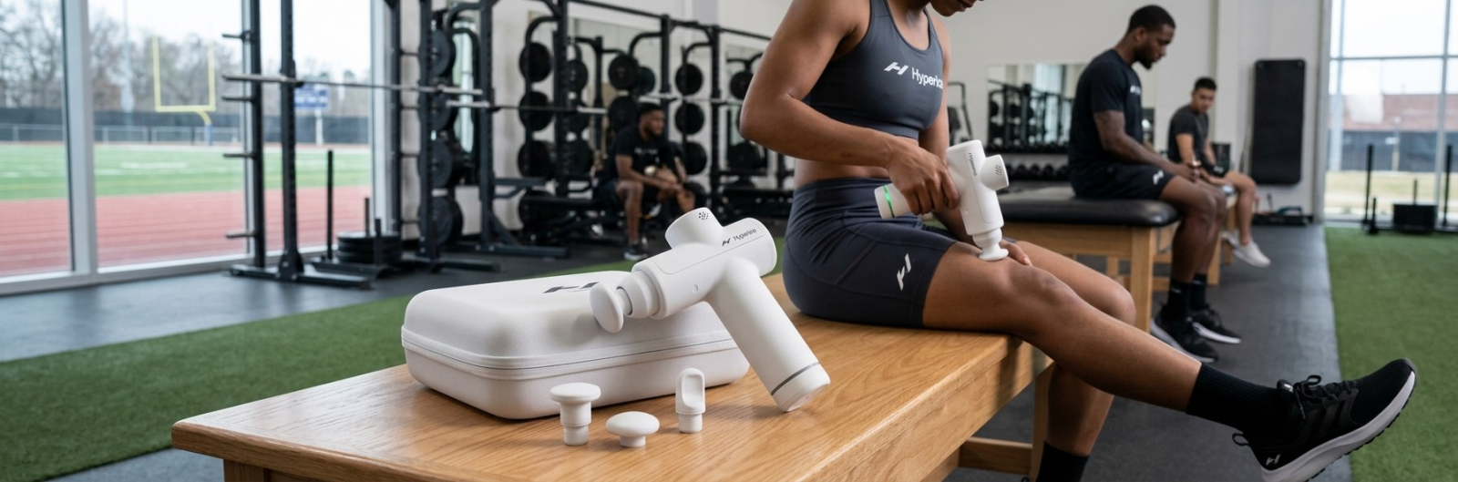 Elektrinis masažo pistoletas, masažas po sporto